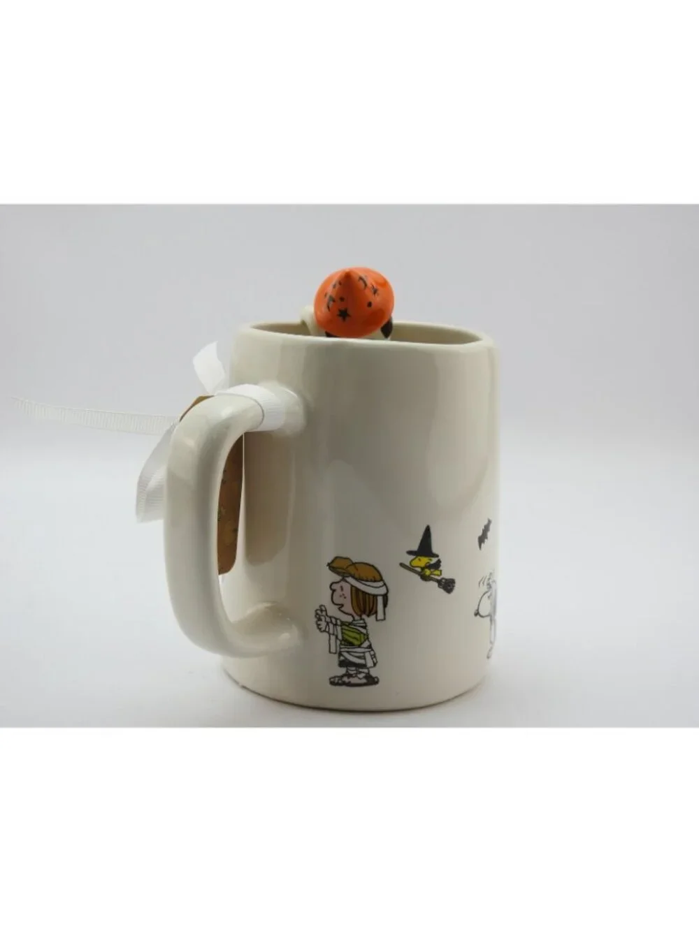 Peanuts Rae Dunn Snoopy Halloween Mug 3D Topper Happy Halloween NWT